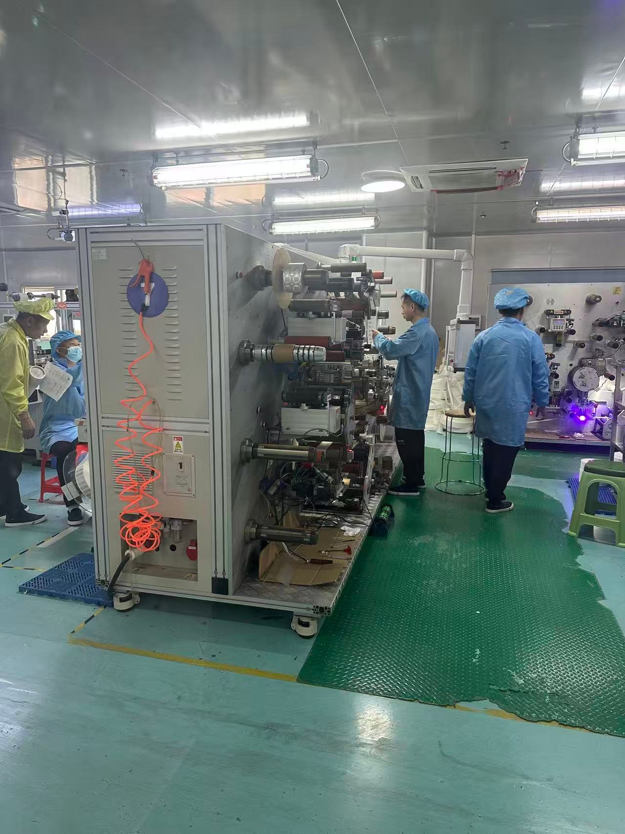 RFID inlay converting and processing equipment at Xiangmai factory