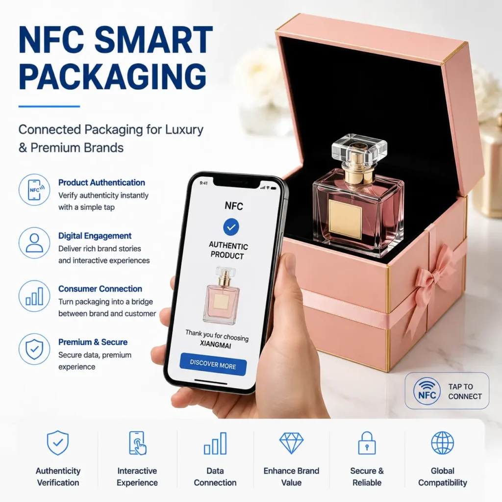 NFC smart packaging solution for luxury and beauty brands