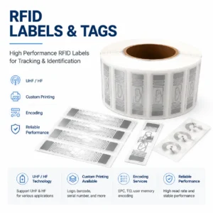 custom UHF and HF RFID labels and tags