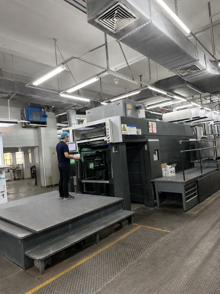 Packaging printing workshop at Xiangmai factory