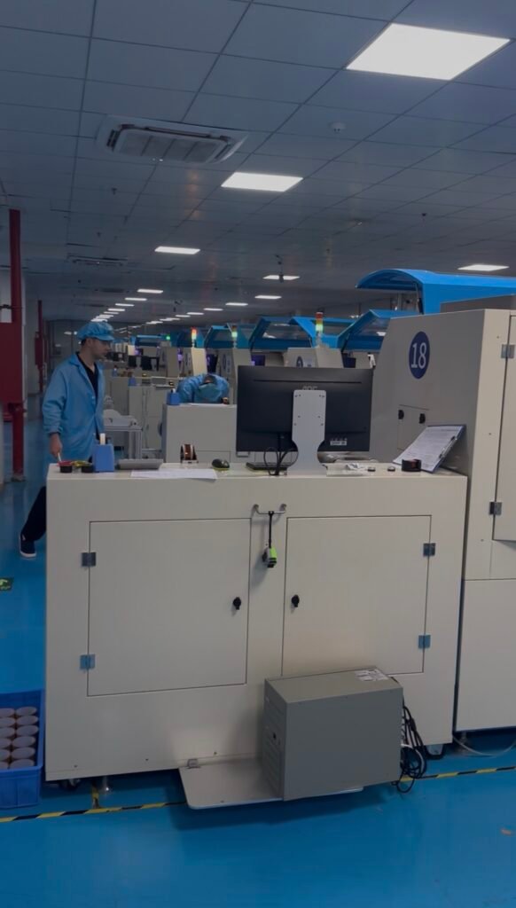 RFID NFC chip embedding equipment at Xiangmai factory