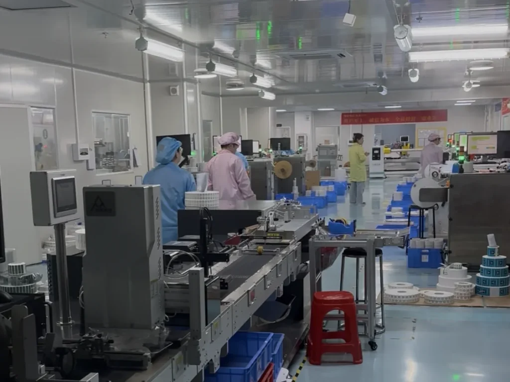 RFID NFC encoding workstation at Xiangmai factory