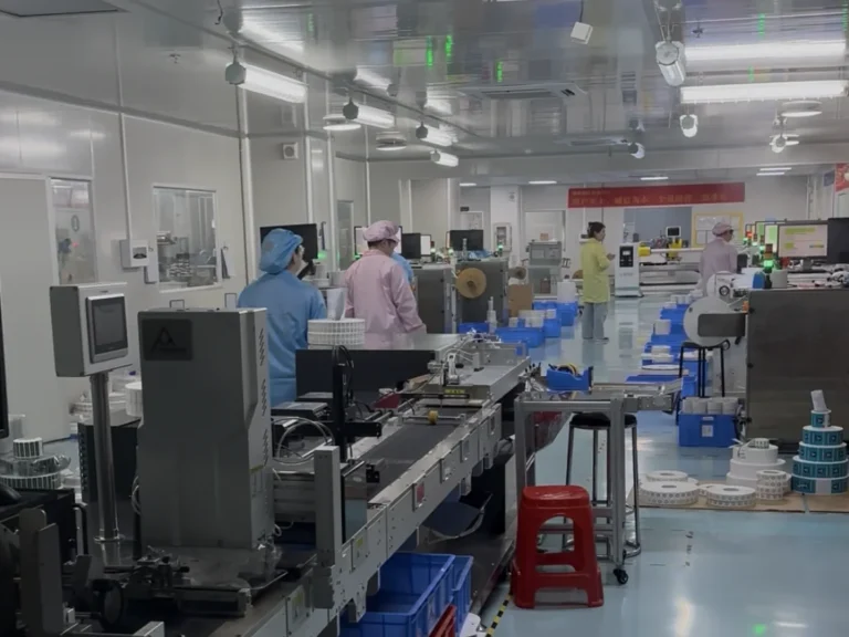 RFID NFC encoding workstation at Xiangmai factory
